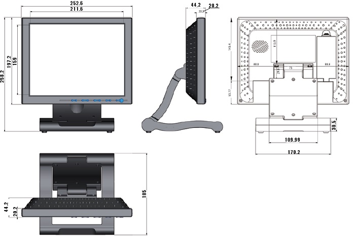 お試し価格！】 Today sunエーディテクノ 10.4インチ液晶モニター CL1042N